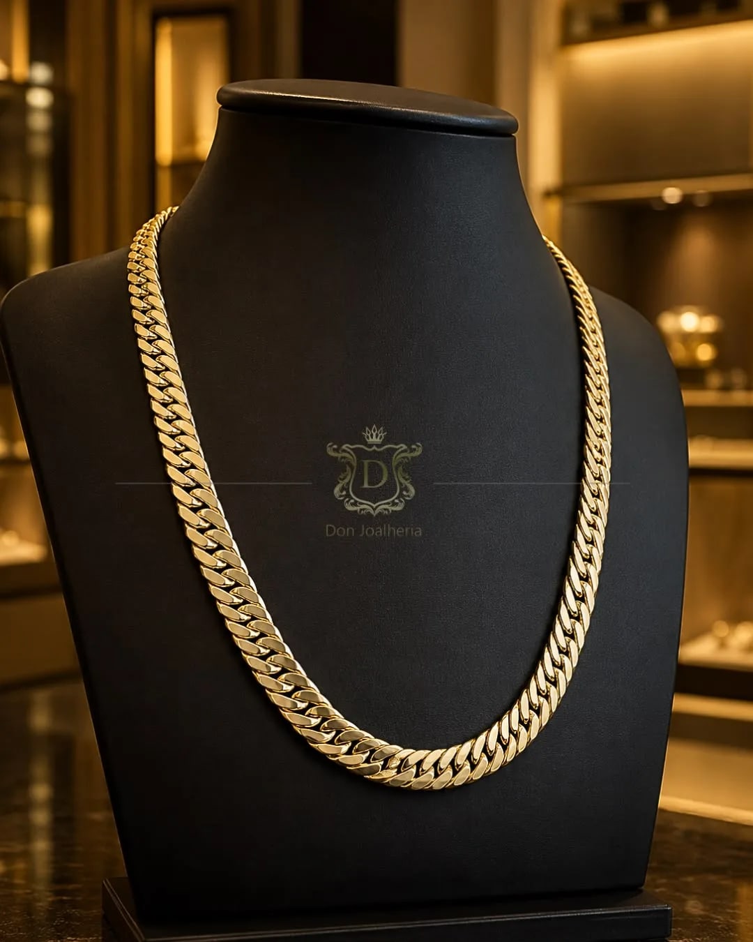 Corrente Grumet Duplo 30 Gramas Oca em Ouro 18k 750