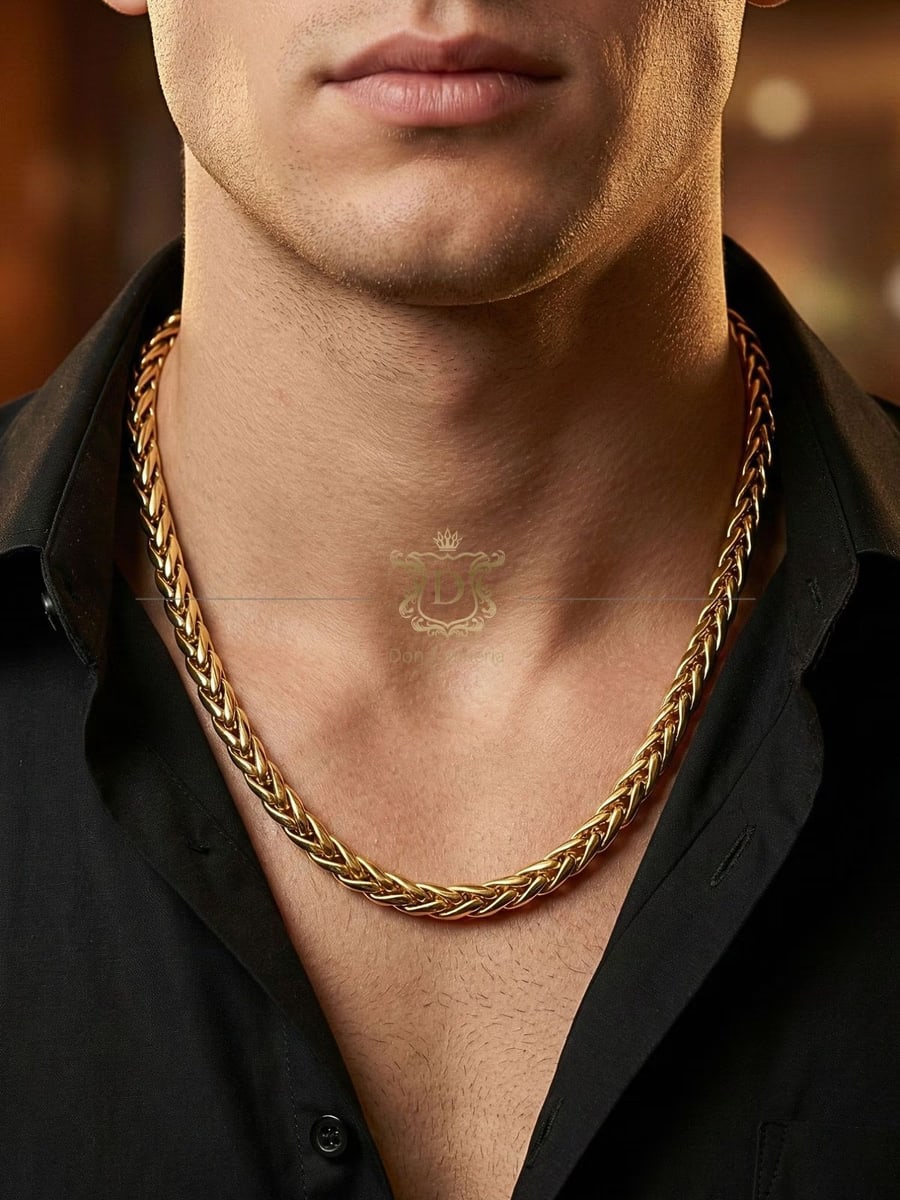 Corrente Malha Palmeira 60 gramas em Ouro 18k