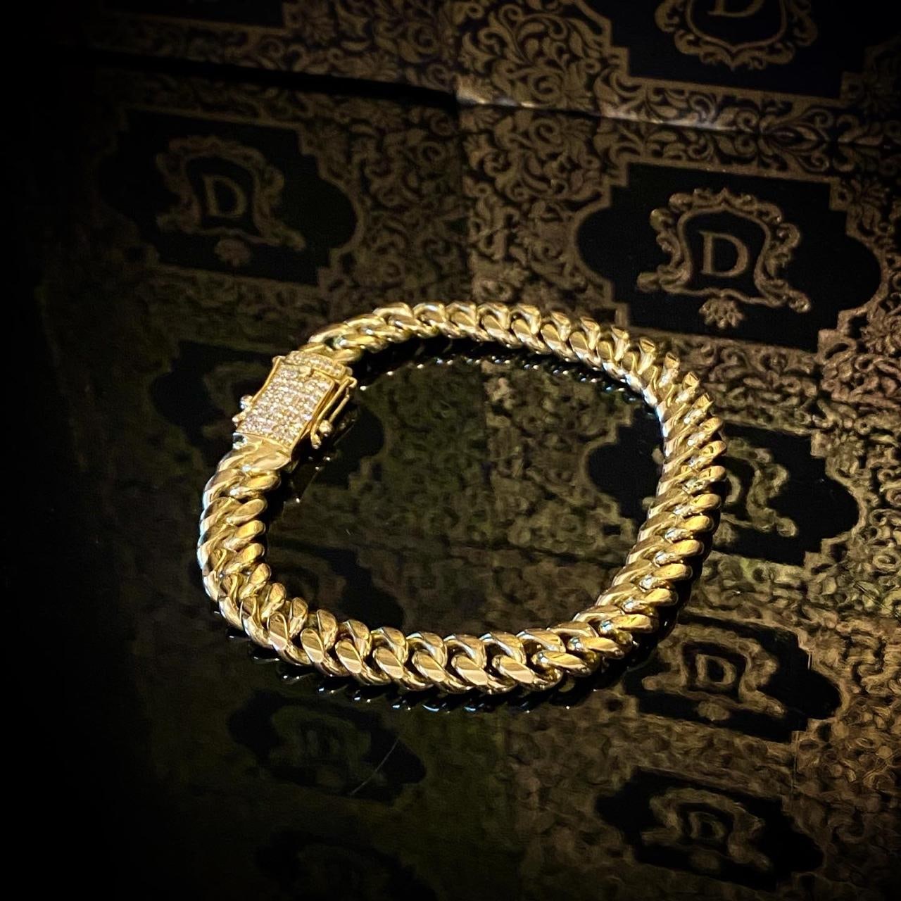 Pulseira Cuban Link 40 gramas fecho Diamond em Ouro 18k 750