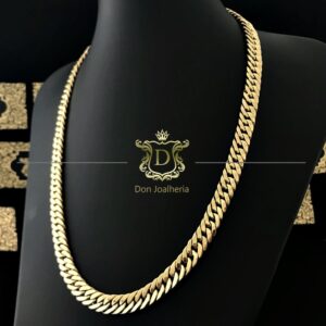 Corrente Grumet Duplo 70 Gramas em Ouro 18k 750 - Imagem 3