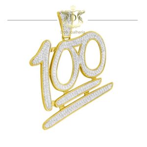Pingente 100% Emoji 325 Diamantes em Ouro 18k 750 - Imagem 1