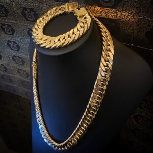 Corrente Elo Grumet Duplo 170 Gramas em Ouro 18k 750 - Imagem 6