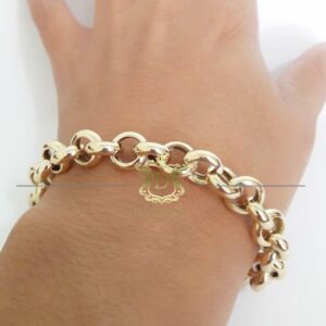 Pulseira Elo Português 15 Gramas em Ouro 18k 750 - Imagem 2