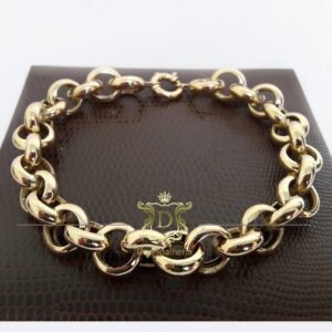 Pulseira Elo Português 15 Gramas em Ouro 18k 750 - Imagem 1