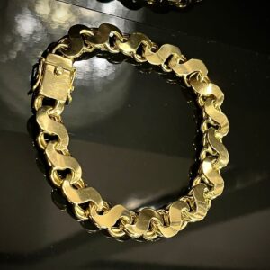 Pulseira Friso S 25 gramas em Ouro 18k 750