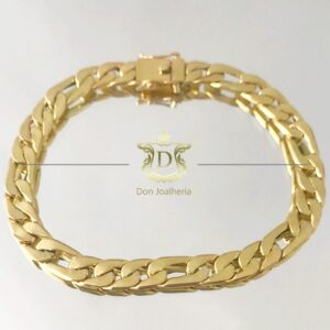 Pulseira Grumet 3x1 12 Gramas em Ouro 18k 750 - Imagem 2