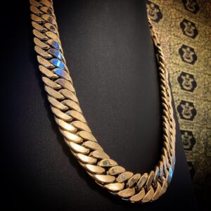 Conjunto Grumet Duplo 250 Gramas Fechos Cravejados com 200 diamantes em Ouro 18k 750 - Imagem 3