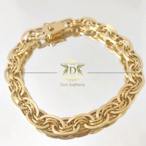 Pulseira Elo Imperador 15 Gramas em Ouro 18k 750 - Imagem 1