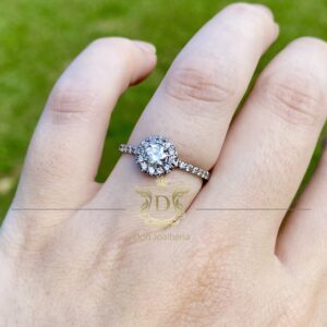 Anel Solitário 0,52 ct de Diamantes em Ouro 18k 750 - Imagem 7
