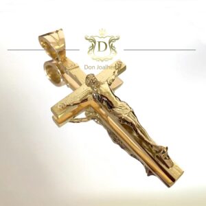 Pingente Jesus Crucificado 30 Gramas em Ouro 18k 750 - Imagem 1