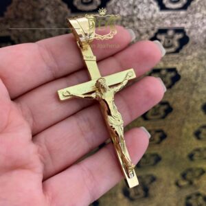 Pingente Jesus Crucificado 30 Gramas em Ouro 18k 750 - Imagem 5