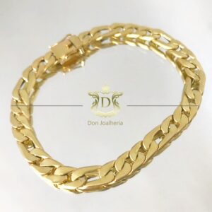 Pulseira Grumet 3x1 12 Gramas em Ouro 18k 750 - Imagem 3