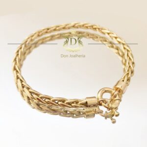 Pulseira Malha Palmeira 10 Gramas em Ouro 18k 750 - Imagem 2