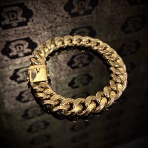Pulseira Grumet Maciça 90 Gramas em Ouro 18k 750 - Imagem 1