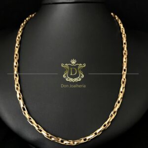 Corrente Elos Trançados II 30 gramas em Ouro 18k 750 - Imagem 3