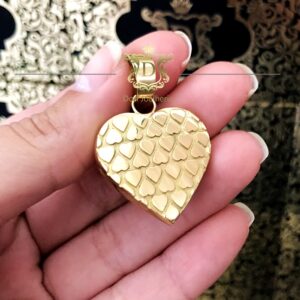Pingente Coração 15 Gramas em Ouro 18k 750 - Imagem 6