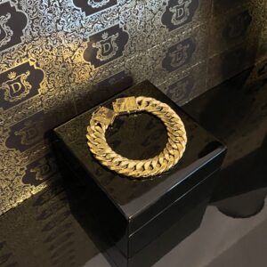 Pulseira Grumet Duplo 40 Gramas Ouro 18k 750