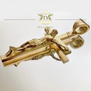 Pingente Jesus Crucificado 30 Gramas em Ouro 18k 750 - Imagem 7