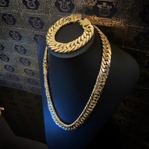 Corrente Elo Grumet Duplo 170 Gramas em Ouro 18k 750 - Imagem 7