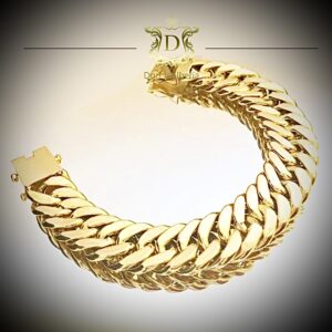 Pulseira Grumet Duplo 40 gramas em Ouro 18k 750 - Imagem 6