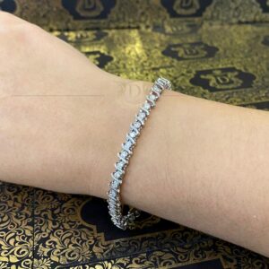 Pulseira Riviera 1,7 CT Ouro Branco 18k 750 - Imagem 6