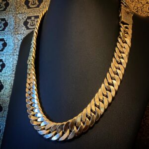 Corrente Elo Grumet Duplo 170 Gramas em Ouro 18k 750 - Imagem 8