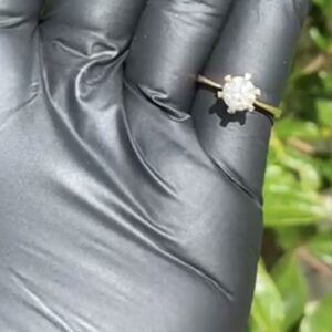 Anel Solitário 1,11 CT em Ouro 18k 750 - Imagem 1