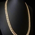 Corrente Grumet Duplo 300 Gramas Maciça em Ouro 18k 750