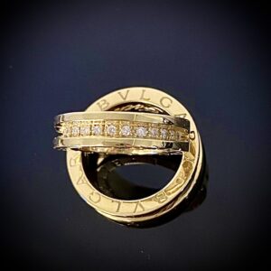 Par de Alianças Bvlgari 80 Diamantes em Ouro 18k 750 - Imagem 5