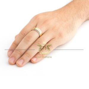Anel De Formatura Administração 10 gramas em Ouro 18k 750 - Imagem 2