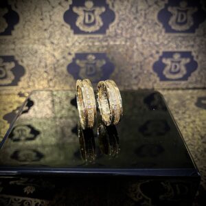 Par de Alianças Bvlgari 80 Diamantes em Ouro 18k 750 - Imagem 7