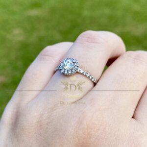Anel Solitário 0,52 ct de Diamantes em Ouro 18k 750 - Imagem 5