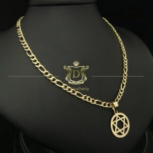 Pingente Estrela de Davi 5 gramas em Ouro 18k 750 - Imagem 2