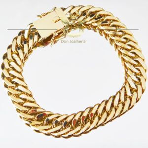 Pulseira Grumet Duplo 70 Gramas em Ouro 18k 750