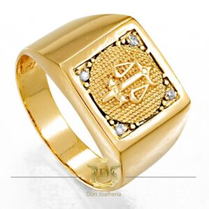 Anel de Formatura Símbolo Curso 15 gramas Ouro 18k 750 - Imagem 1
