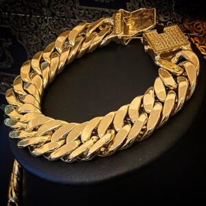 Conjunto Grumet Duplo 250 Gramas Fechos Cravejados com 200 diamantes em Ouro 18k 750 - Imagem 7