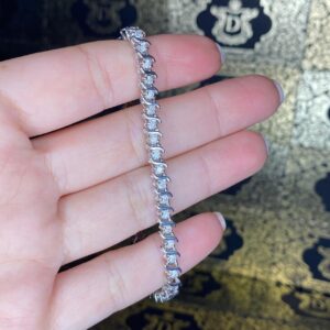 Pulseira Riviera 1,7 CT Ouro Branco 18k 750 - Imagem 3
