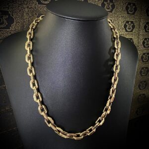 Corrente Cadeado 100 Gramas em Ouro 18k 750 - Imagem 7