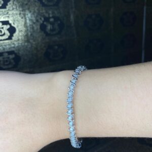 Pulseira Riviera 1,7 CT Ouro Branco 18k 750 - Imagem 4