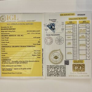Anel Solitário 1,08 ct de Diamantes em Ouro 18k 750 - Imagem 7