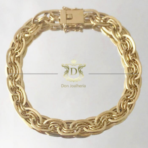 Pulseira Elo Imperador 60 Gramas em Ouro 18k
