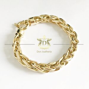 Pulseira Malha Palmeira 30 Gramas em Ouro 18k 750 - Imagem 1