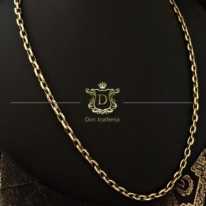 Corrente Cadeado 20 gramas Ouro 18k 750 - Imagem 1