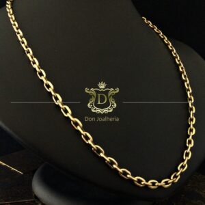 Corrente Cadeado 20 gramas Ouro 18k 750 - Imagem 2