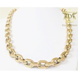 Corrente Cadeado 60 Gramas Oca Ouro 18k 750 - Imagem 2