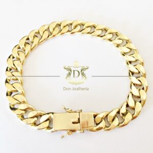 Pulseira Grumet 1x1 20 Gramas Ouro 18k 750 - Imagem 3
