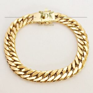 Pulseira Grumet Duplo 15 Gramas em Ouro 18k 750