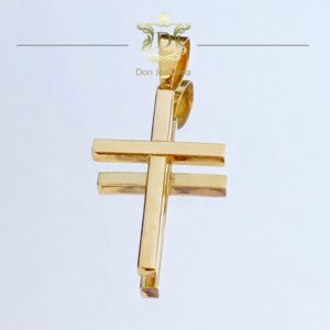 Pingente Crucifixo Sobreposto 7 Gramas Ouro 18k 750 - Imagem 3