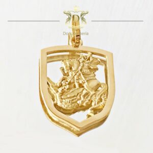 Pingente São Jorge 5 Gramas em Ouro 18k 750 - Imagem 1