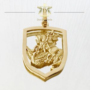Pingente São Jorge 5 Gramas em Ouro 18k 750 - Imagem 2